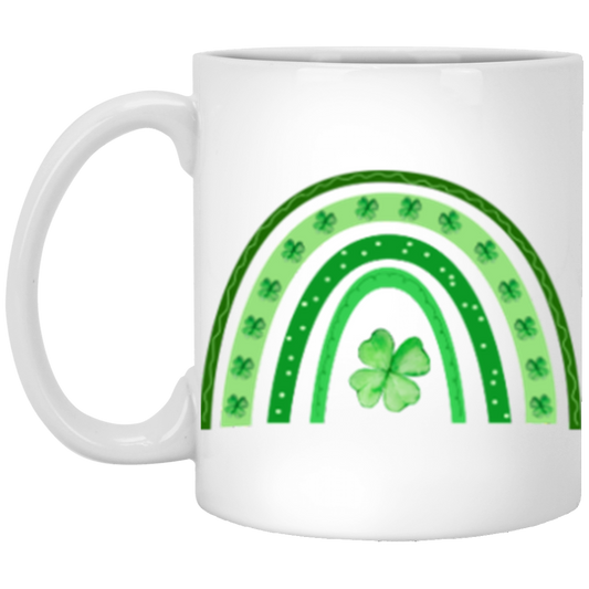 Customized St Patricks Day Mug, Shamrock Rainbow, Irish Coffee Mug, Irish Gifts, Irish Gaelic, Coffee Mug with Name, St Patricks Day Decor