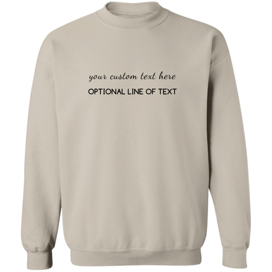 Custom Sweatshirt and Hoodie, Custom Text Sweatshirts, Personalized Sweatshirt, Customizable Crewneck, Personalized Gift, Matching Shirts